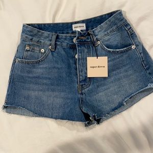 Super Down denim shorts
